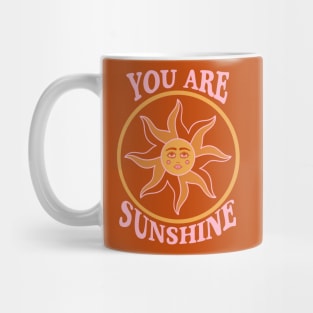 Sun Retro 70s Sunshine Typography Mug